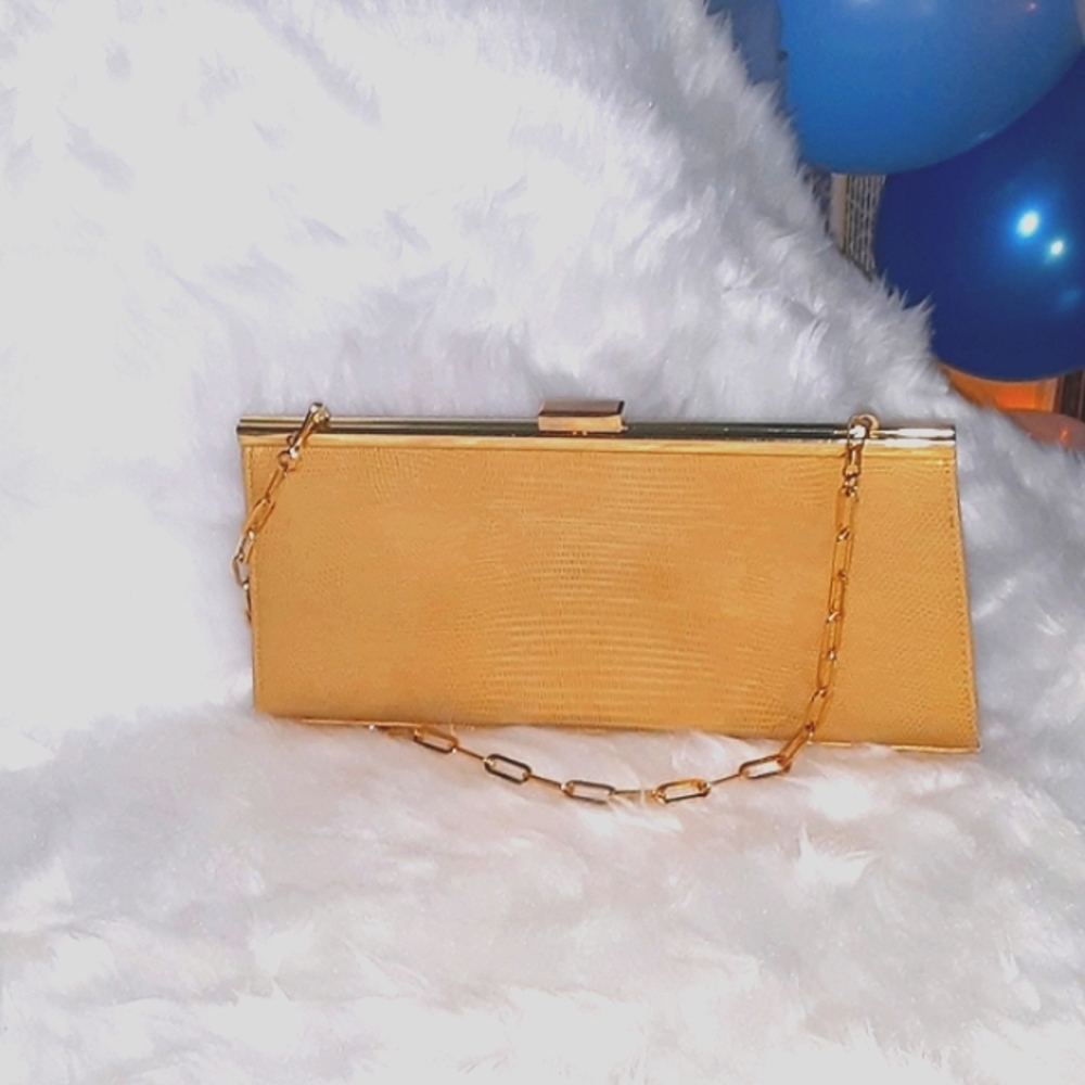 Bebe vintage leather clutch
